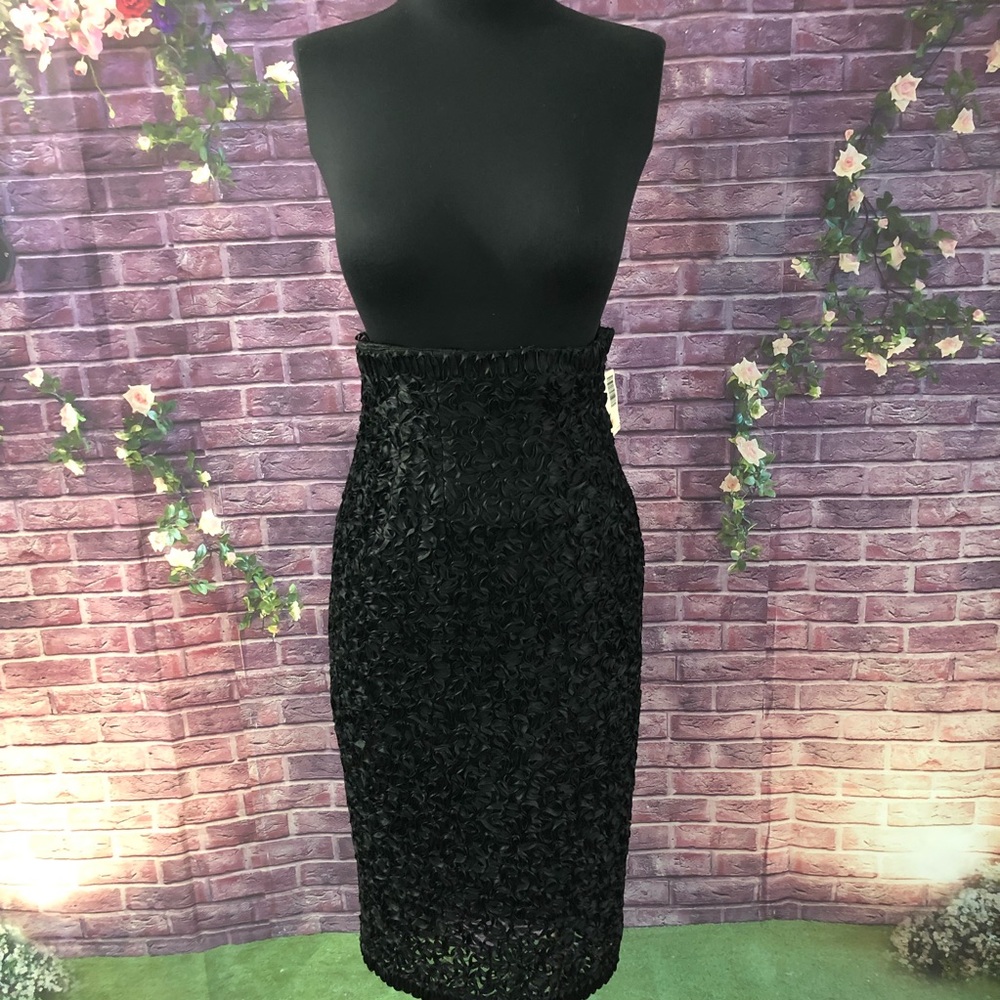 NWT Vintage Victor Costa Soutache High Waist Skirt